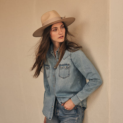 Atacama Straw Fedora Silverbelly