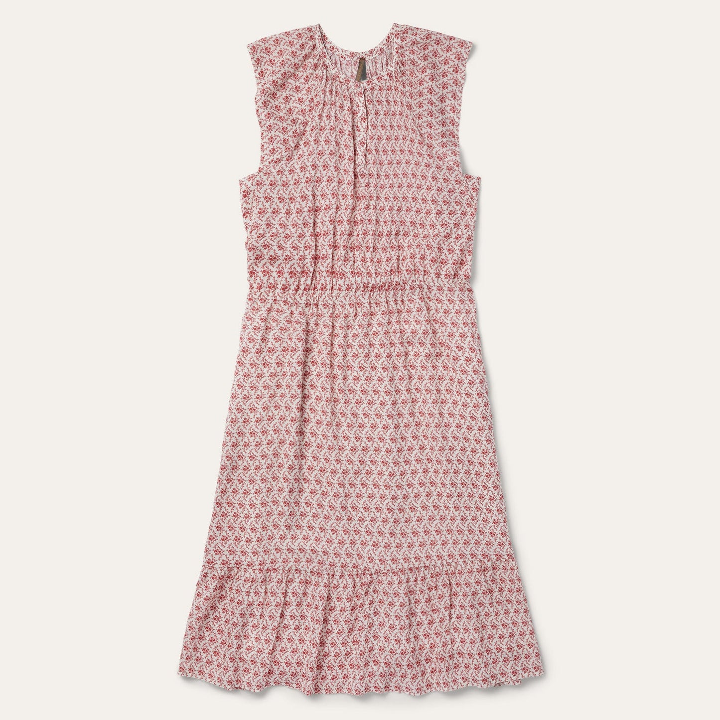 Cottage Floral Dress Red