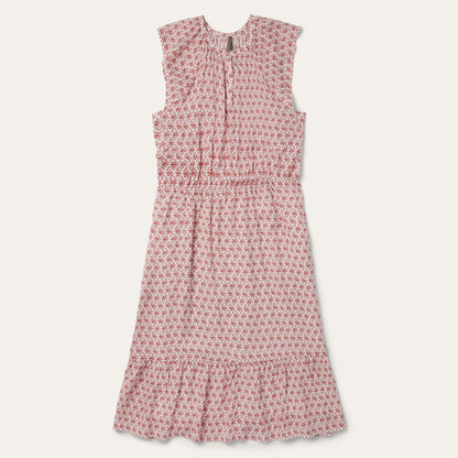 Cottage Floral Dress Red