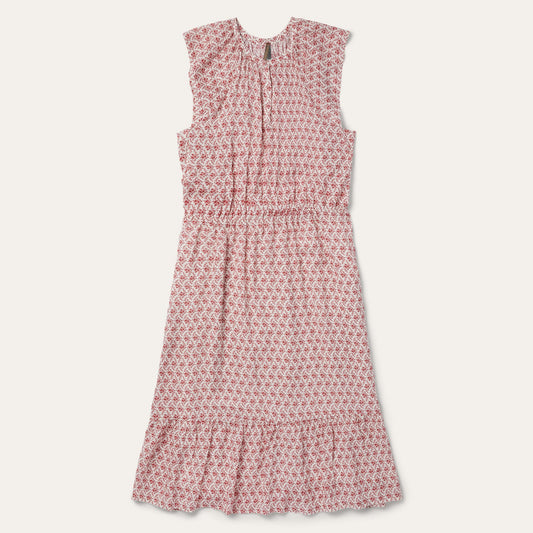 Cottage Floral Dress Red