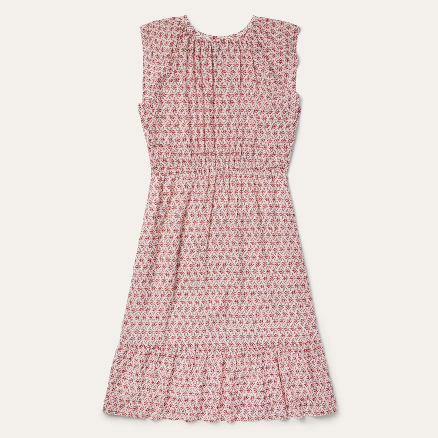 Cottage Floral Dress Red