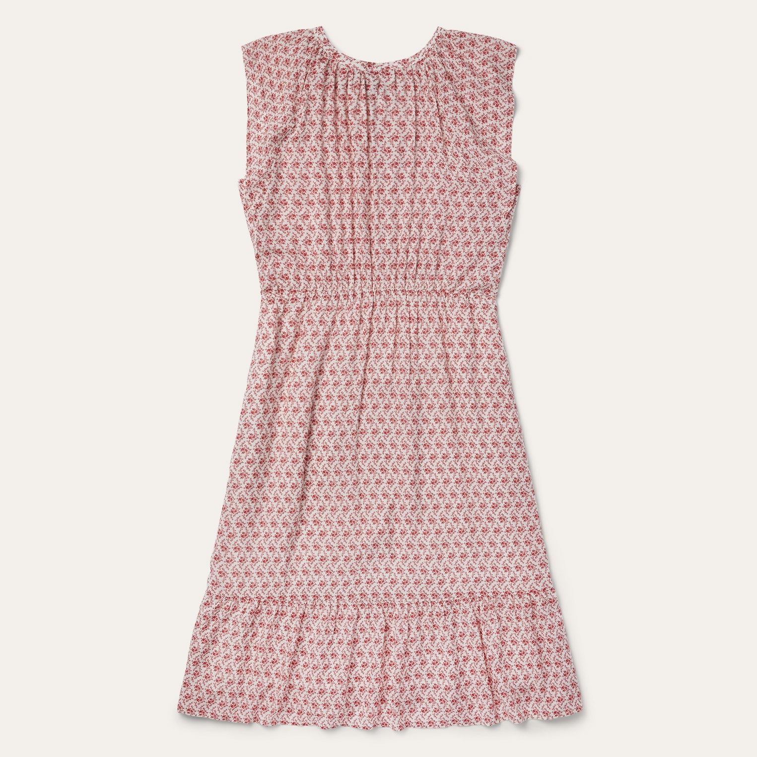 Cottage Floral Dress Red