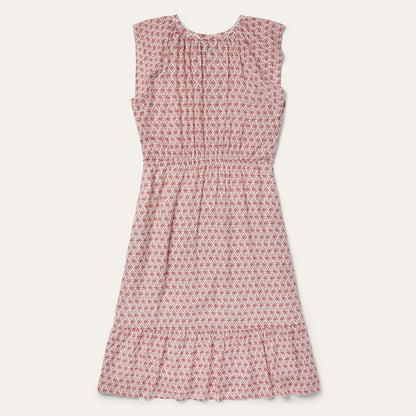 Cottage Floral Dress Red