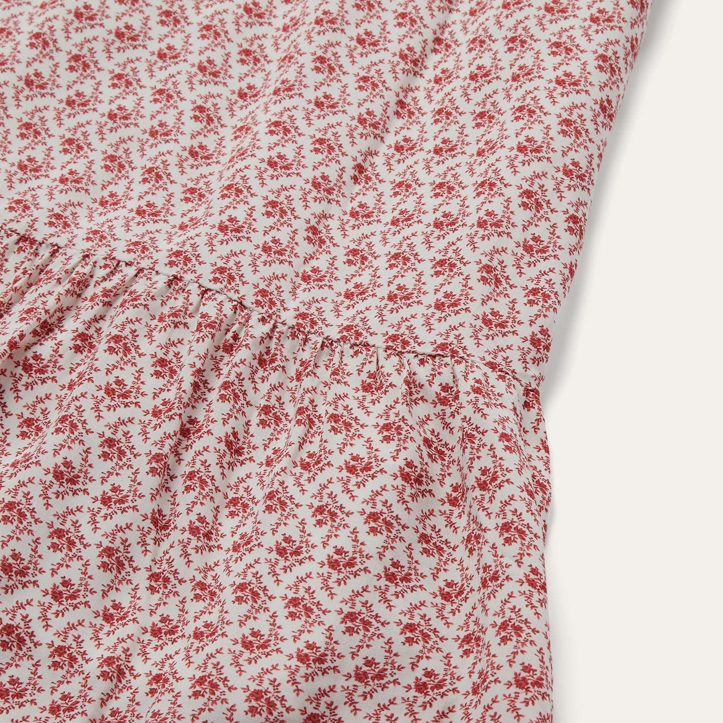 Cottage Floral Dress Red
