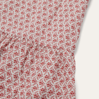 Cottage Floral Dress Red