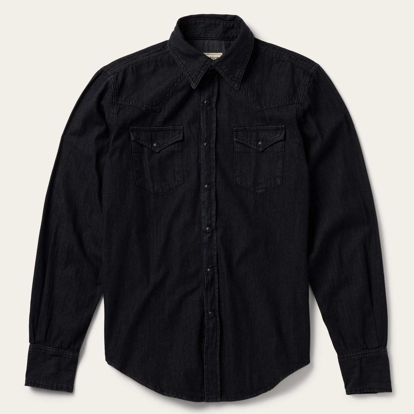 Modern Denim Western Shirt Black