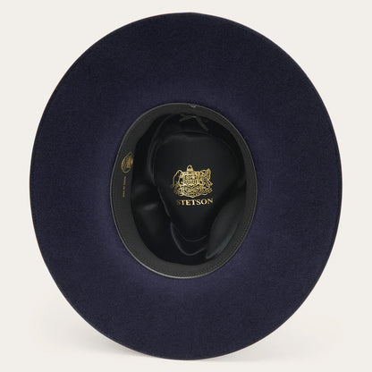Midtown Wide Flat Brim Hat Navy