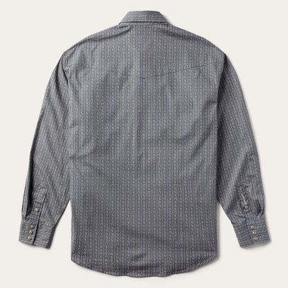 Horseshoe Stripe Print Shirt Grey