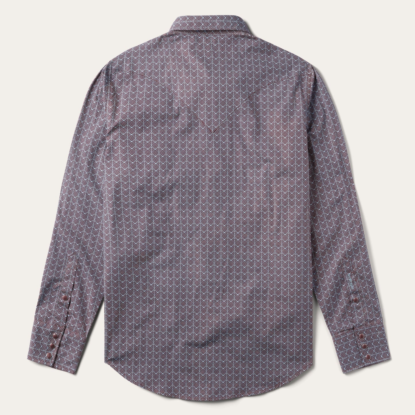 Chevron Grid Shirt Brown
