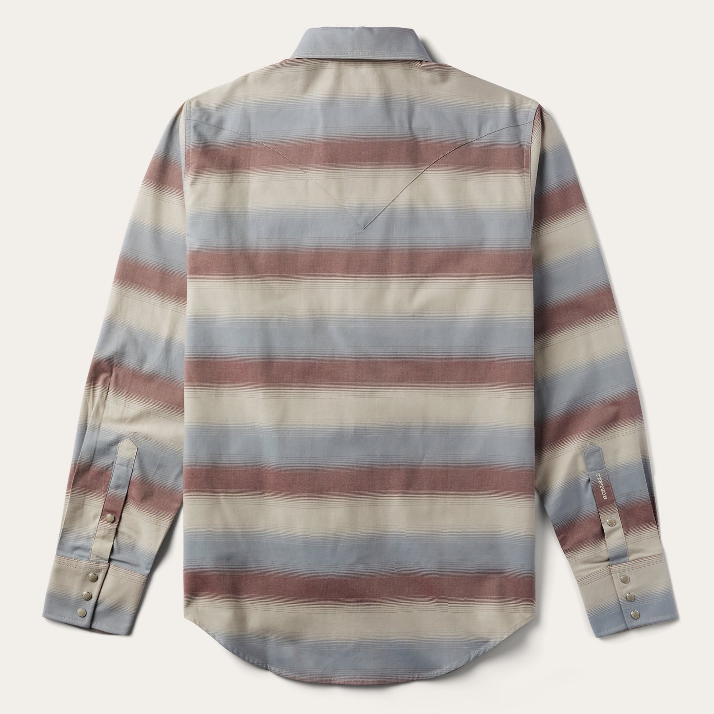 Ombre Stripe Twill Shirt Wine