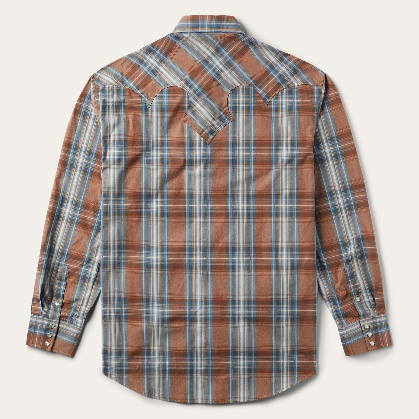 Rustic Plaid Western Shirt Brown