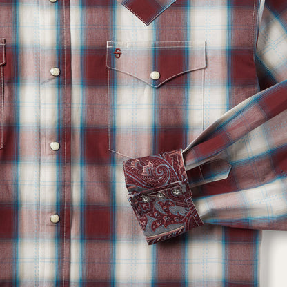Wine Plaid Shirt Wine