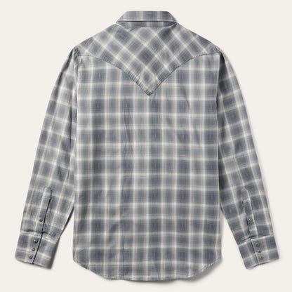 Dobby Twill Plaid Shirt Brown