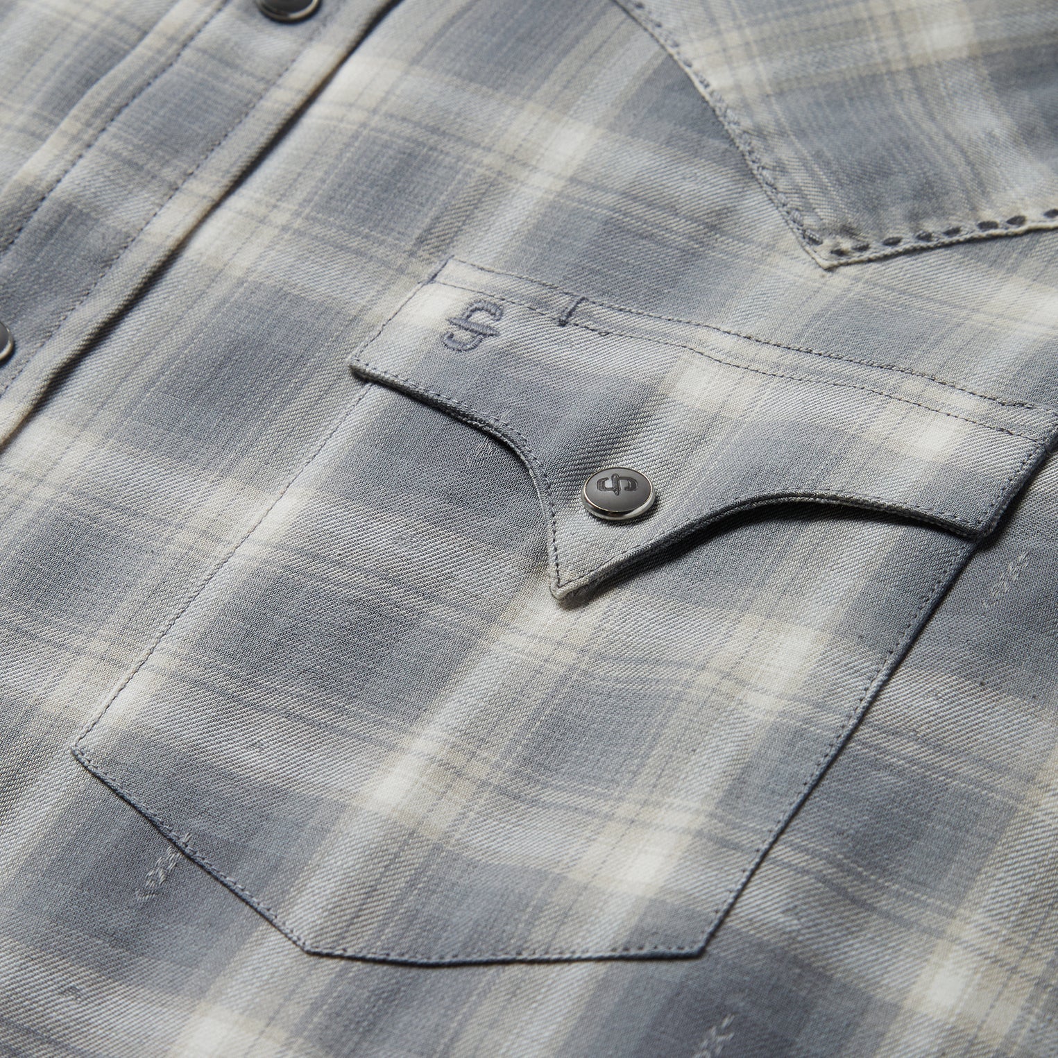 Dobby Twill Plaid Shirt Brown