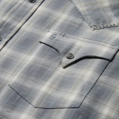 Dobby Twill Plaid Shirt Brown