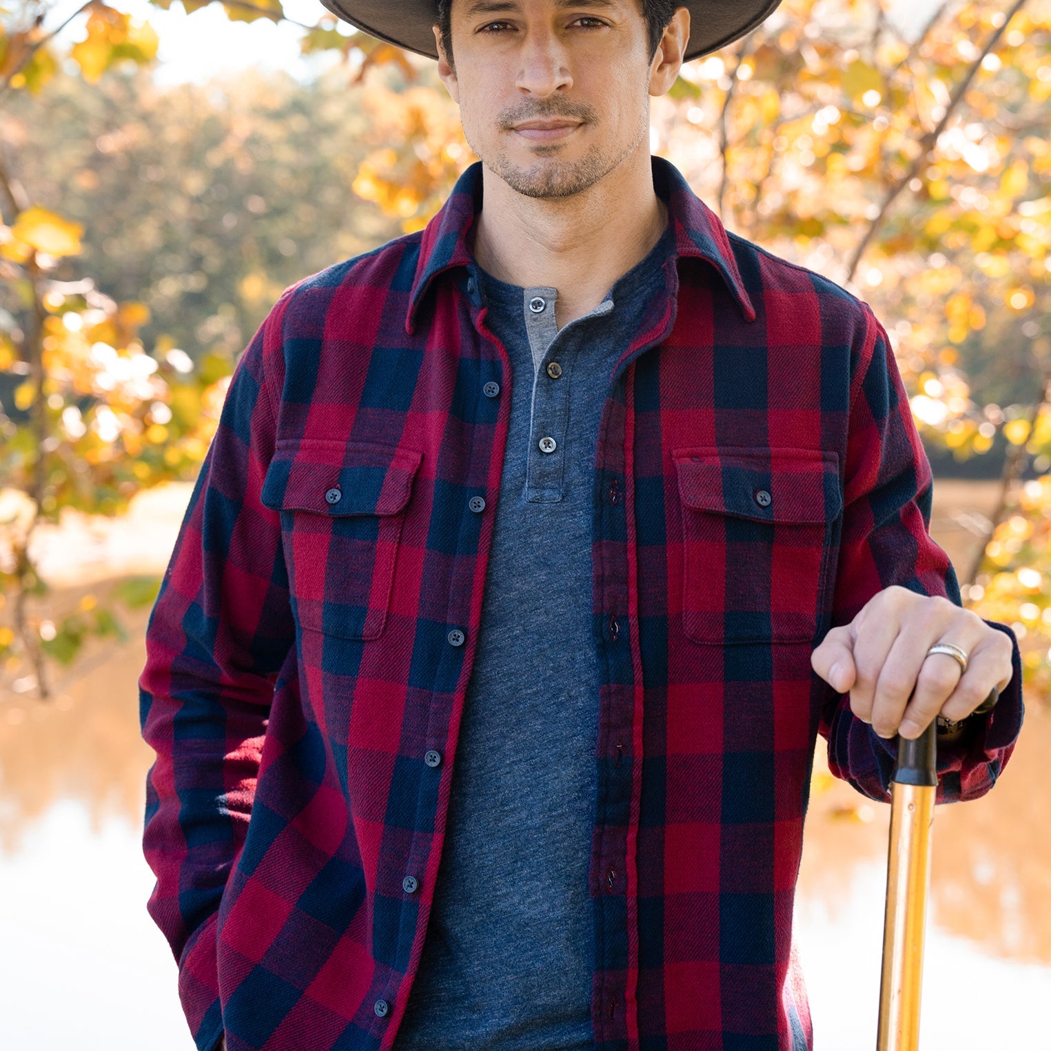 Buffalo Check Twill Shirt Red