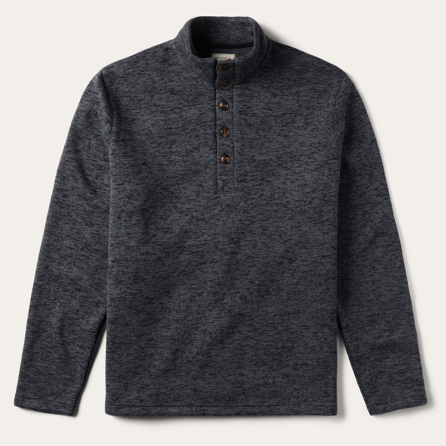 Grey Bonded Knit Sweater Grey