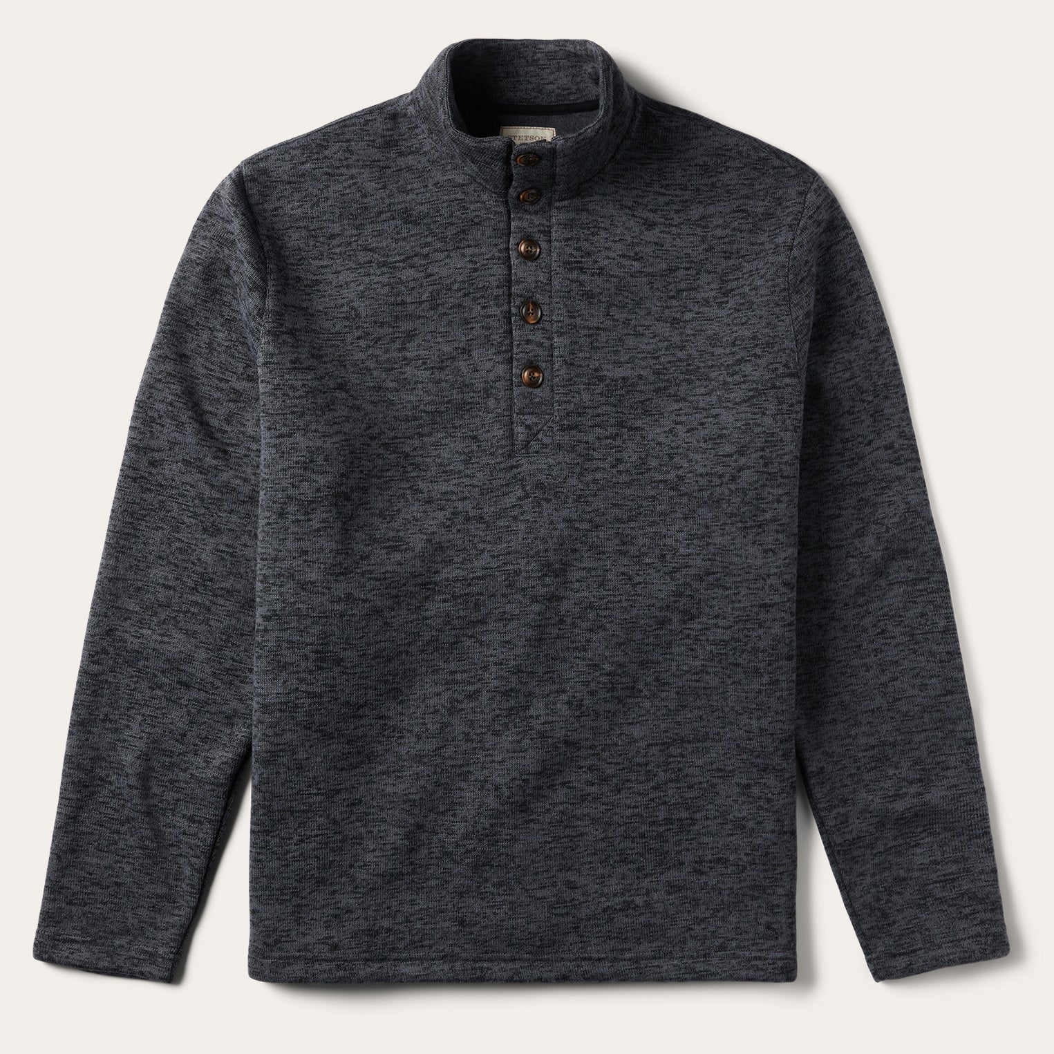 Grey Bonded Knit Sweater Grey