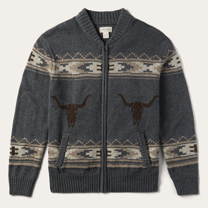 Longhorn Cardigan Grey