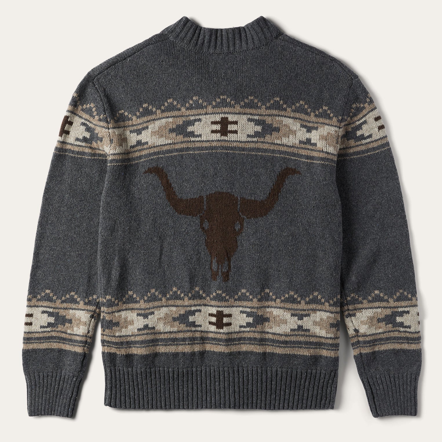 Longhorn Cardigan Grey