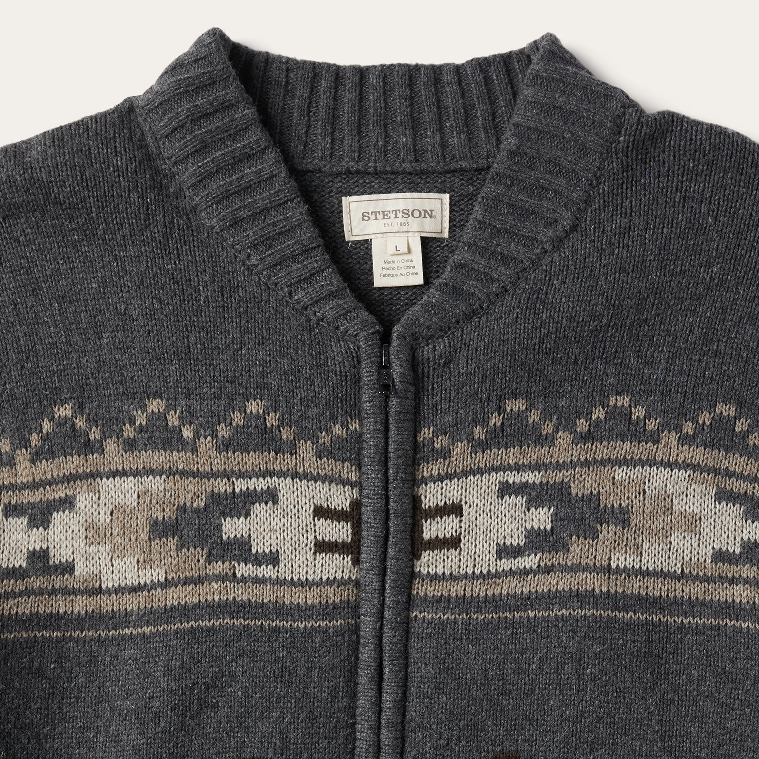 Longhorn Cardigan Grey