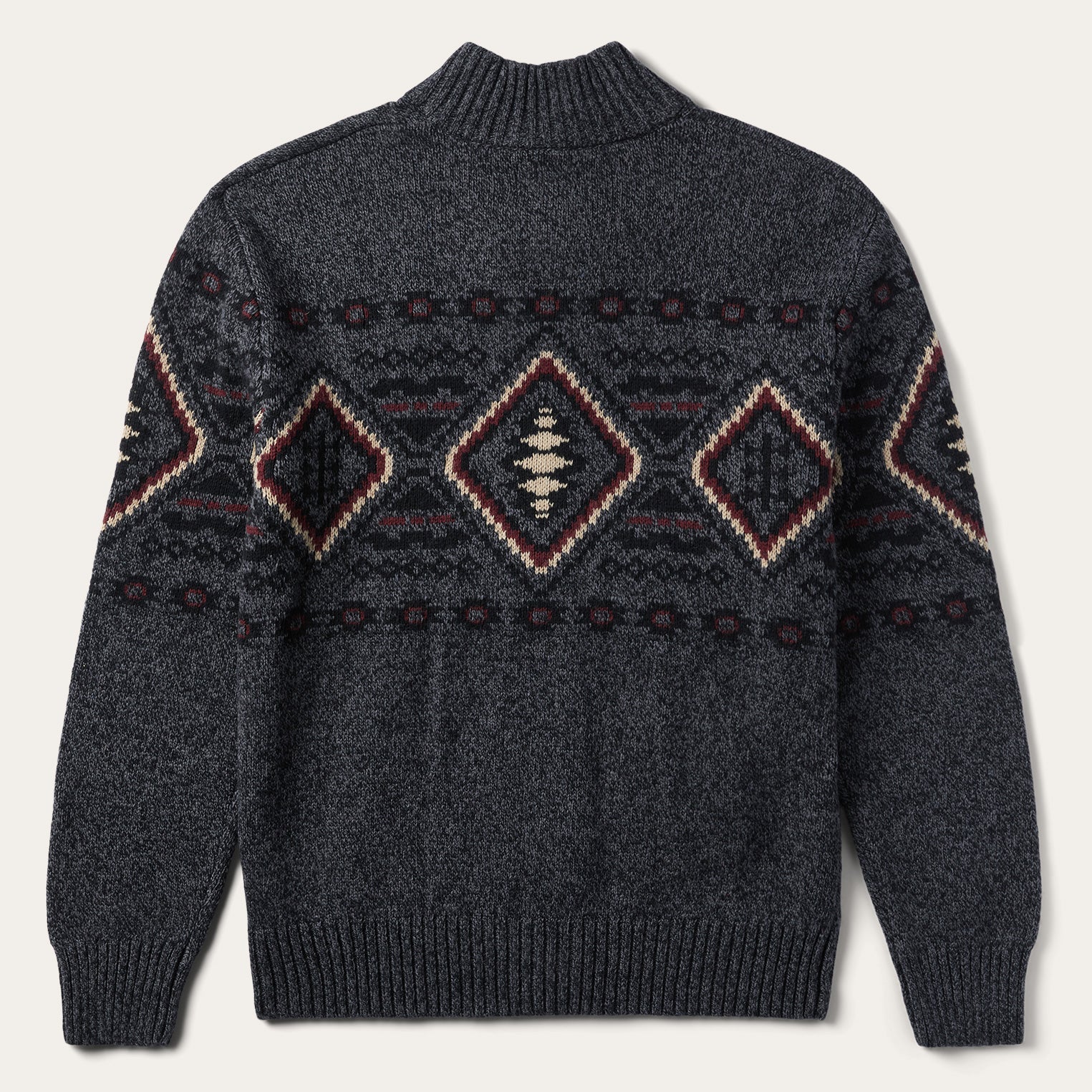 Horizontal Aztec Cardigan Grey