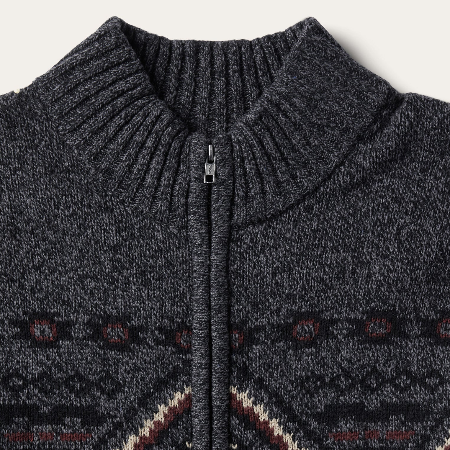 Horizontal Aztec Cardigan Grey