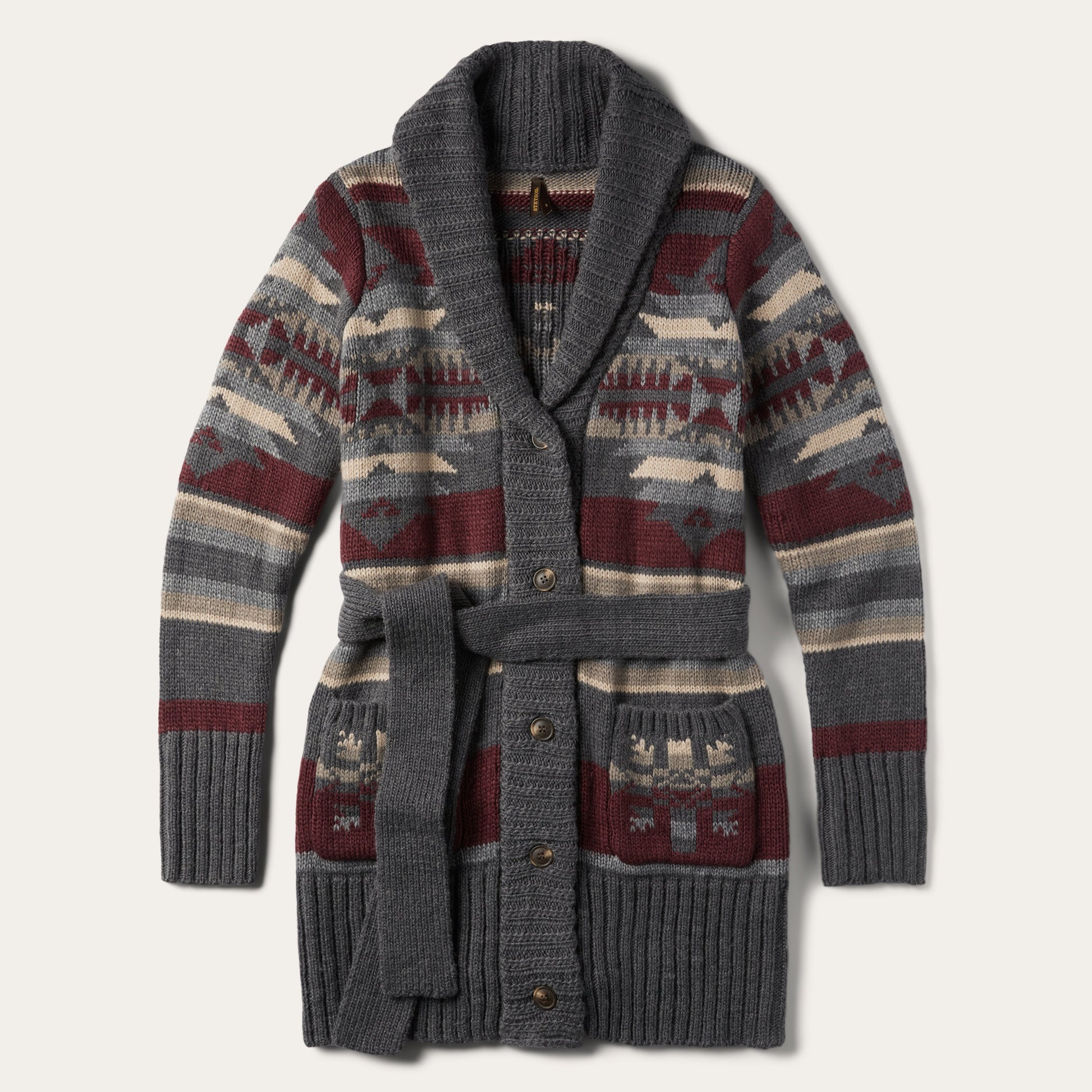 Aztec Belted Cardigan Multi