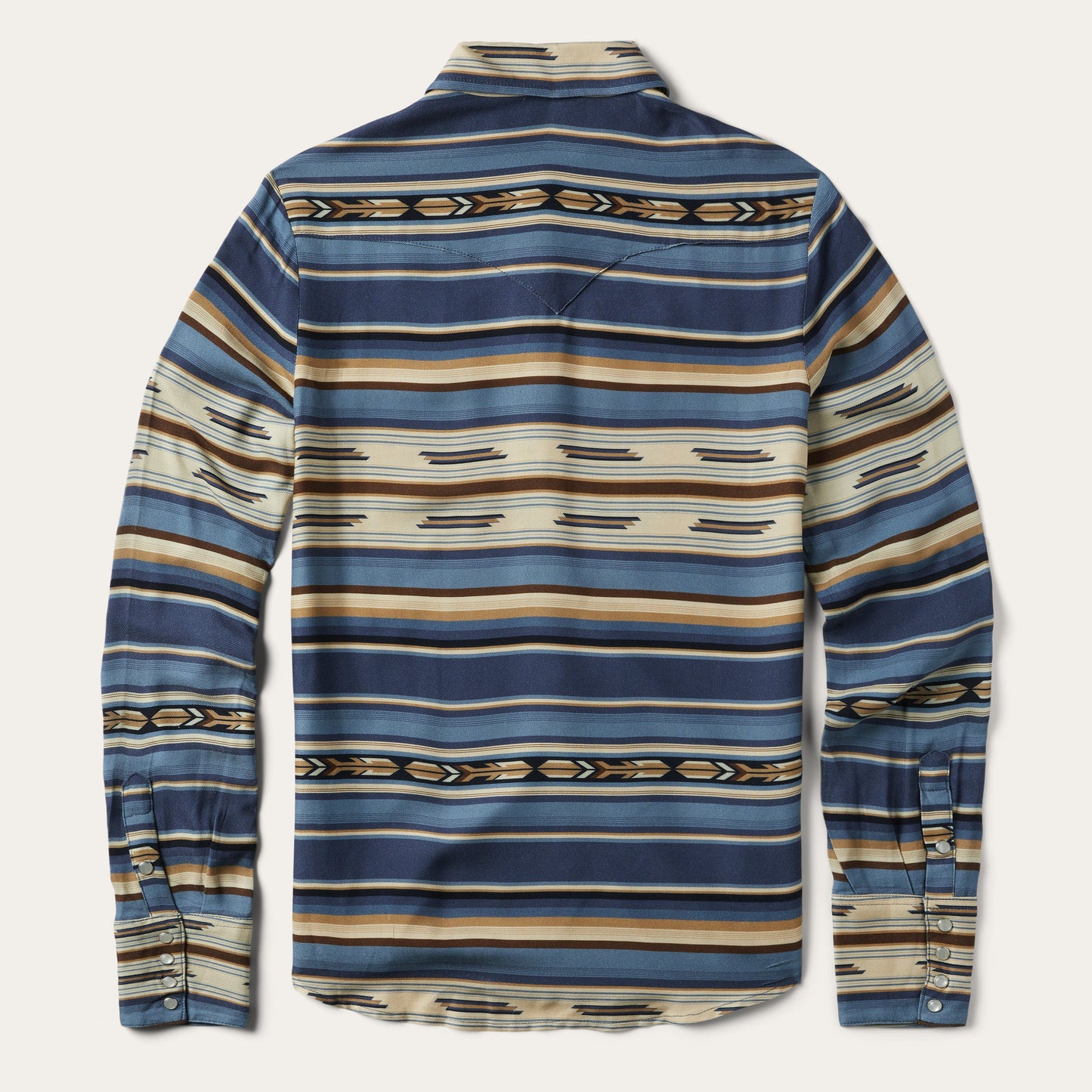 Indigo Serape Print Shirt Blue