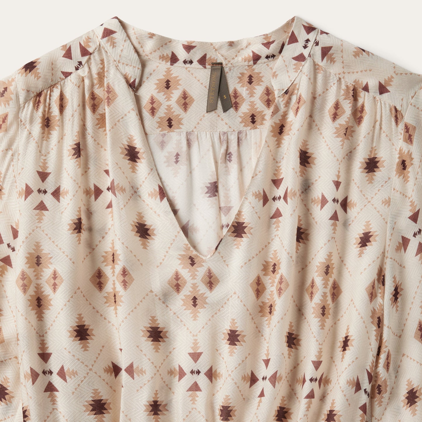 Gaucho Herringbone Dress White