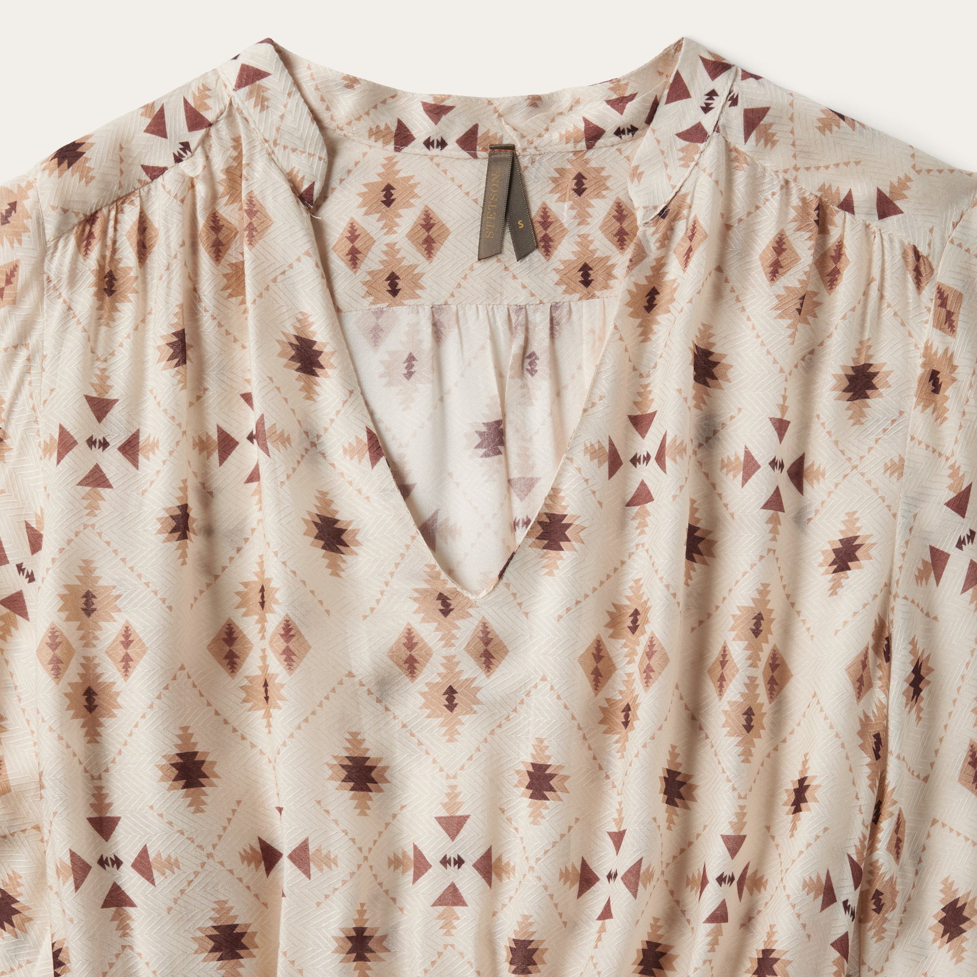 Gaucho Herringbone Dress White