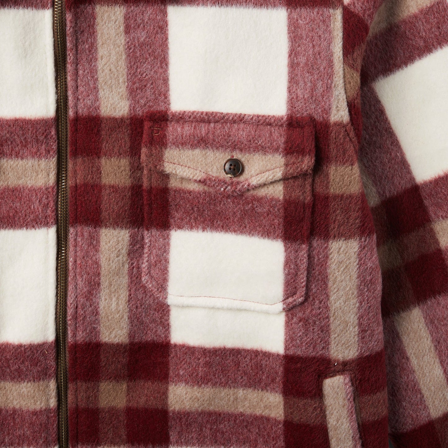 Plaid Lined Jac-Shirt Red