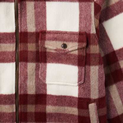 Plaid Lined Jac-Shirt Red