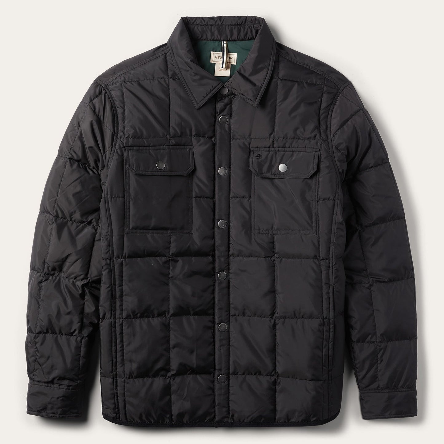 Crushable Black Parachute Jacket Black