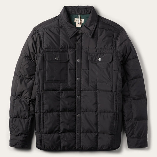 Crushable Black Parachute Jacket Black