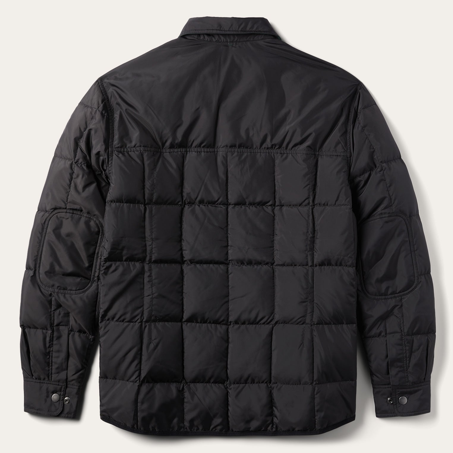 Crushable Black Parachute Jacket Black