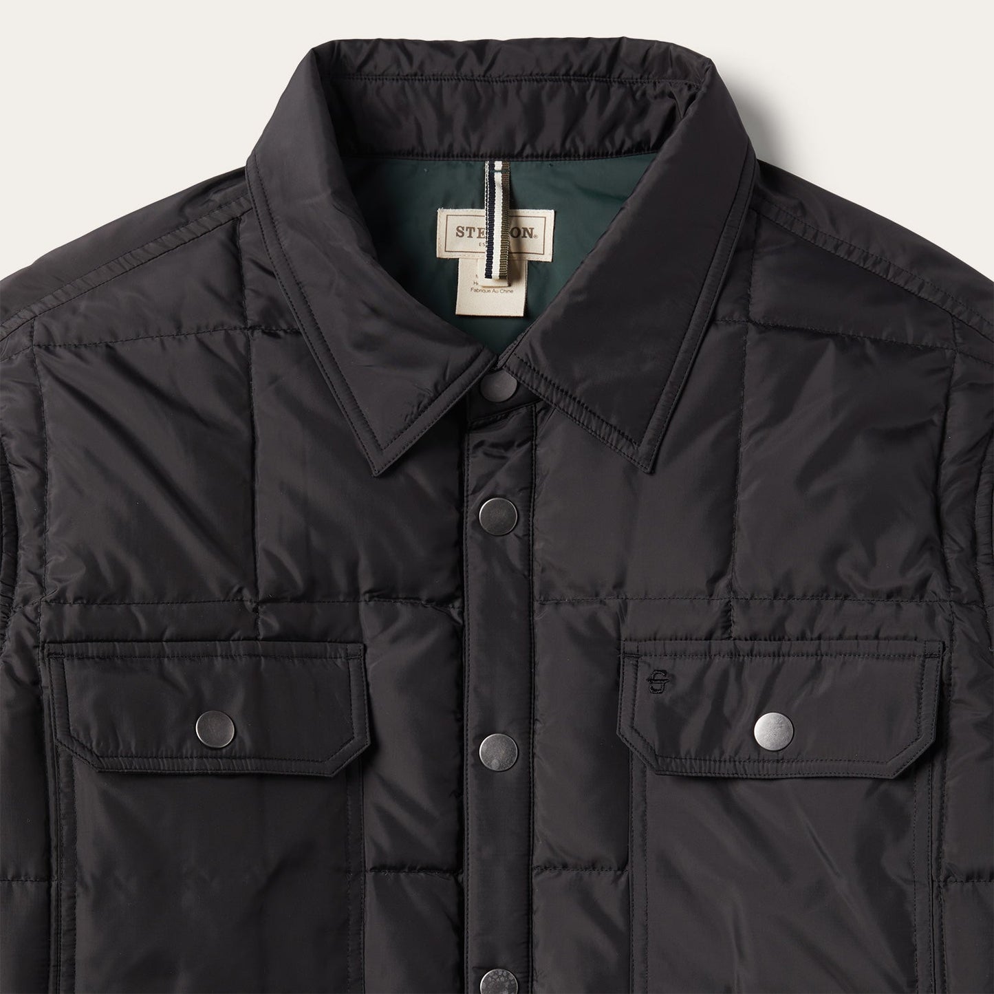 Crushable Black Parachute Jacket Black