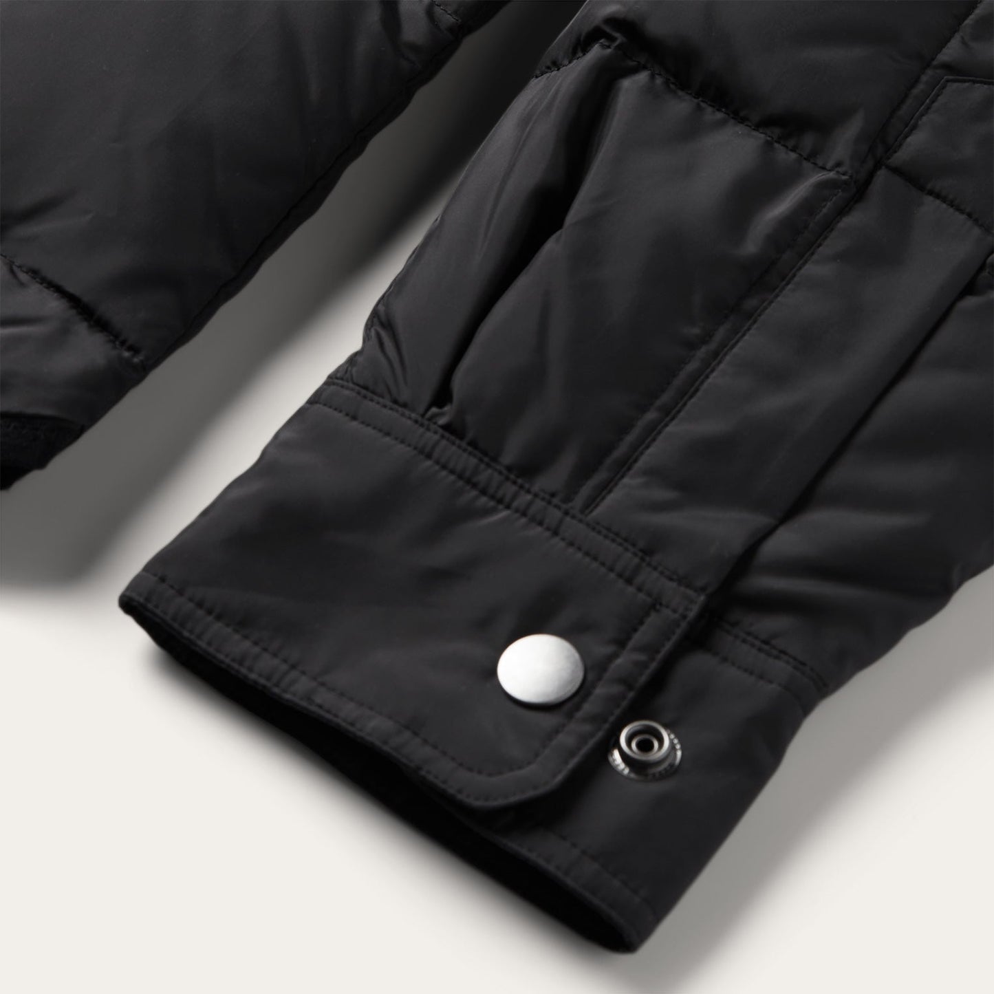 Crushable Black Parachute Jacket Black