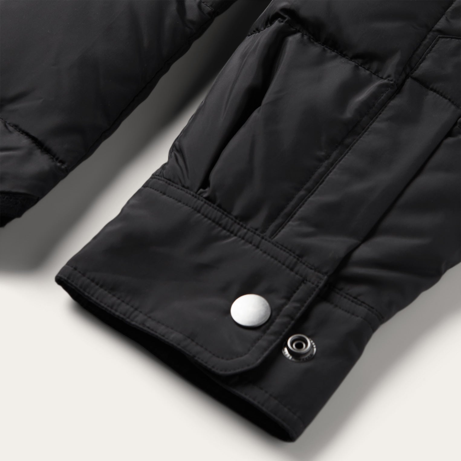 Crushable Black Parachute Jacket Black