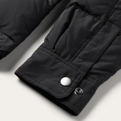 Crushable Black Parachute Jacket Black