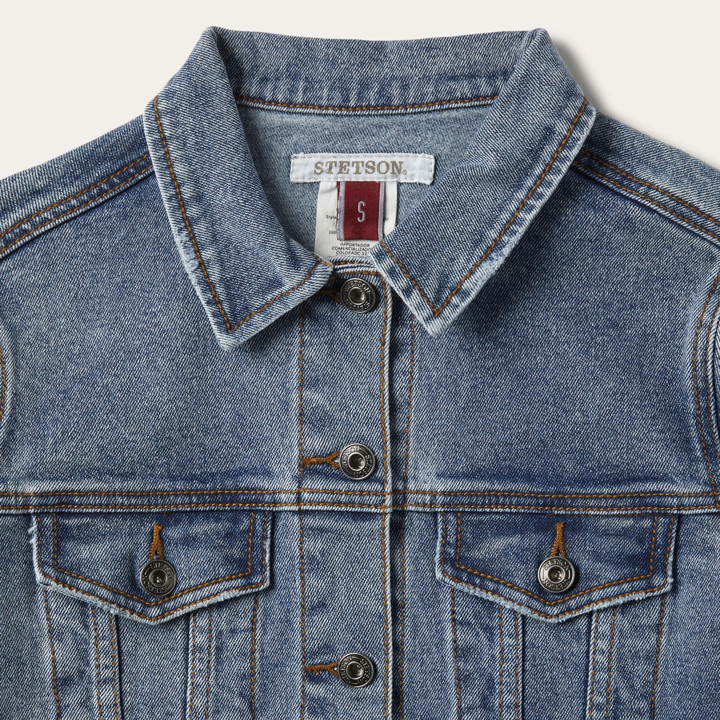 Stretch Denim Jacket Blue