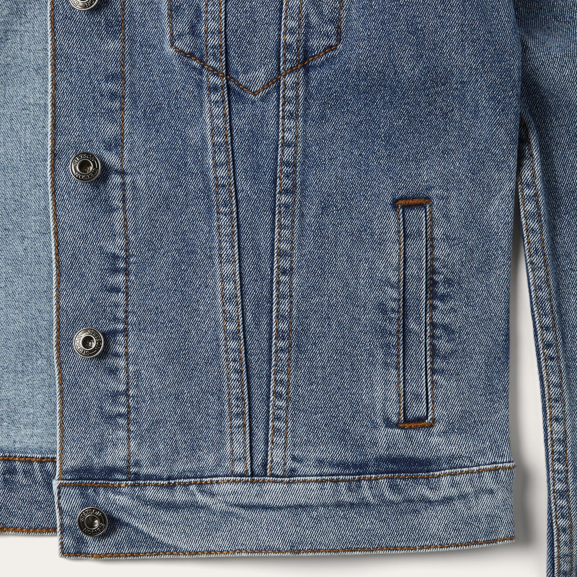 Stretch Denim Jacket Blue