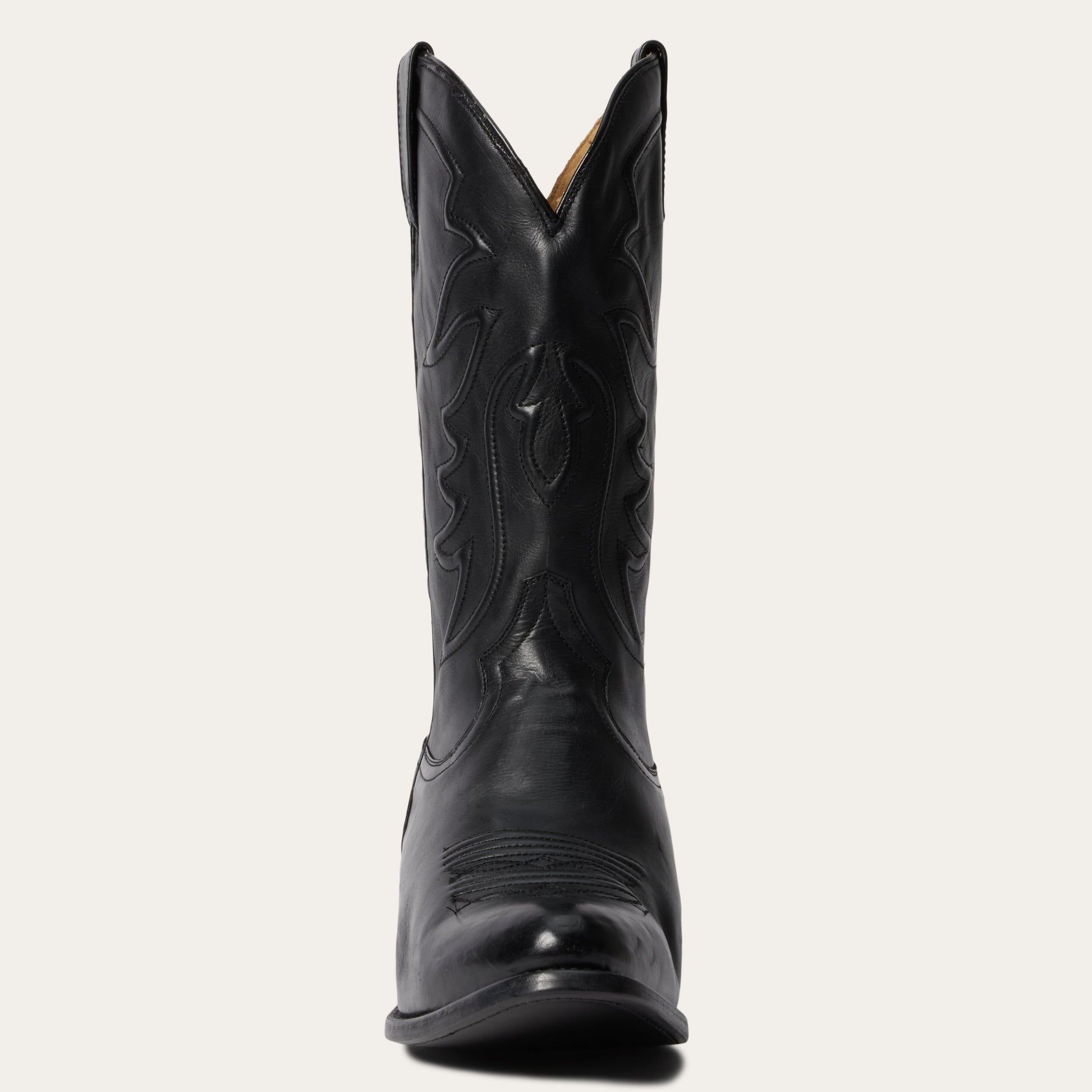 Ames Corded & Burnished Leather Boot Black