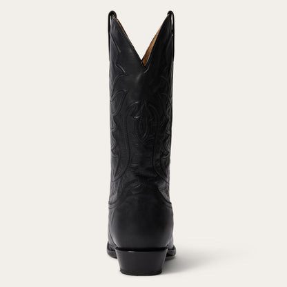 Ames Corded & Burnished Leather Boot Black