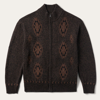 Vertical Aztec Cardigan Brown