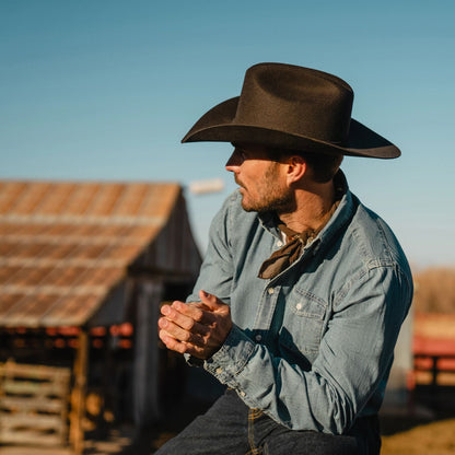 Corral 4X Cowboy Hat Chocolate