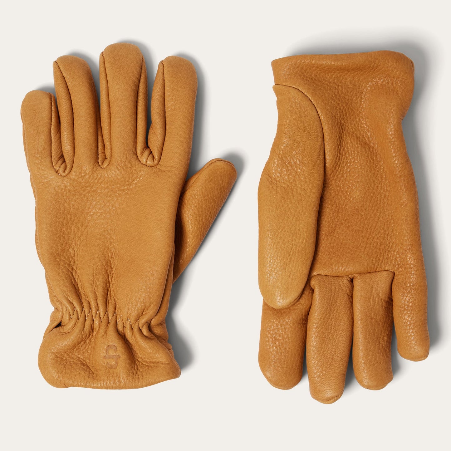 Deerskin Roper Glove - Lined Saddle Tan
