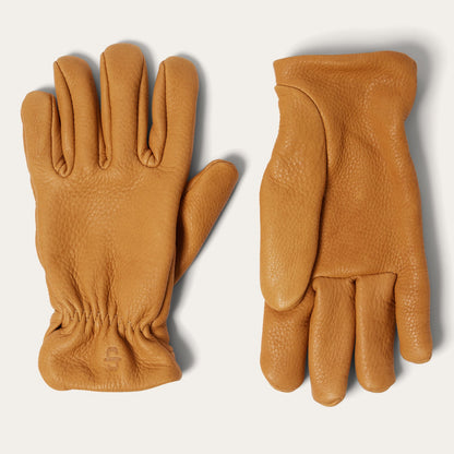 Deerskin Roper Glove - Lined Saddle Tan