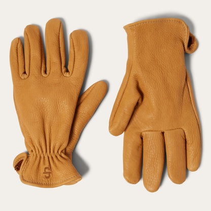 Deerskin Roper Glove - Unlined Saddle Tan