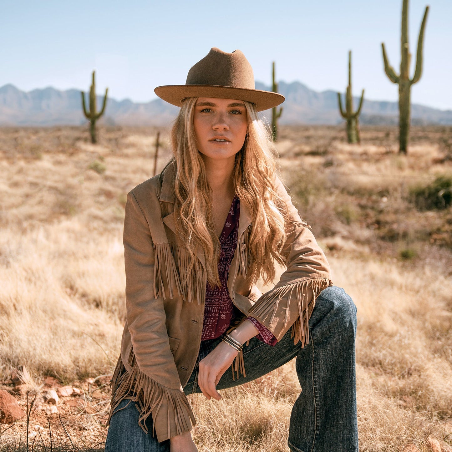Open Road 6X Cowboy Hat Brown Mix